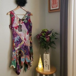 NWT Colorful Boho Gypsy Dress by Sacred Threads